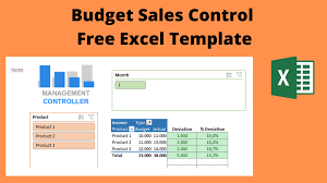 I tried to make the spreadsheet as easy to use as possible. Budget Sales Control Free Excel Template