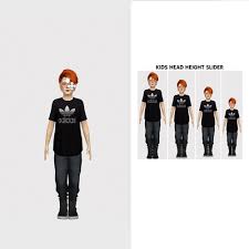 It is a simple mod that allows you to adjust your sims' height, either shorter or . Height Slider Collection Redheadsims Cc