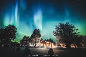 The Sky On Fire Auroraborealis Last Night At Laplanddeluxe Resort In Rovaniemi Lapland Finland Northern Lights