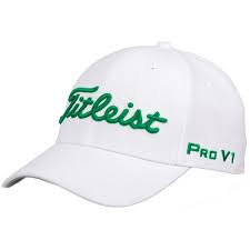 Titleist Tour Elite Fitted Cap White Kelly Green