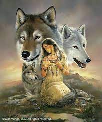 Apotelesma Eikonas Gia Wolves India Native American Art Native American Girls Native American Wolf