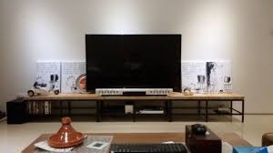 Birch Steel Tv Console Ikea Hacked Tv Bench Living Room Tv Tv Furniture