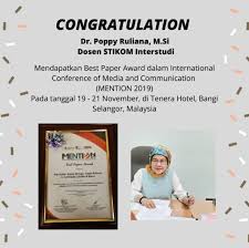 Ketua stikom interstudi marlinda poernomo mengatakan pertumbuhan jumlah mahasiswa di kampus interstudi saat ini cukup menggembirakan dg. Interstudi