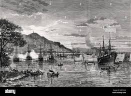 Hong kong harbour 19th century hi-res ...