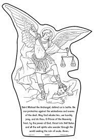 Timed Treasures Limited Quantities Color Your Own St Michael The Archangel Prayer Coloring Pages Bible Crafts Preschool Mario Coloring Pages