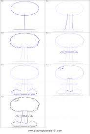 Draw two cloud puffs around the cloud shape. How To Draw A Mushroom Cloud Printable Step By Step Drawing Sheet Drawingtutorials101 Com