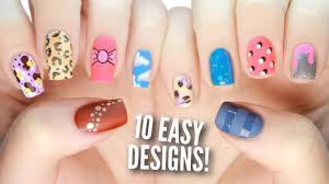 Various stunning and exciting nail trends are featured by all nail art for different you should try out these nail designs if you desire something simple. 10 Easy Nail Art Designs For Beginners The Ultimate Guide 4 Youtube