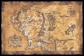 Herr der ringe serie karte. Herr Der Ringe Poster Karte Von Mittelerde Kaufland De
