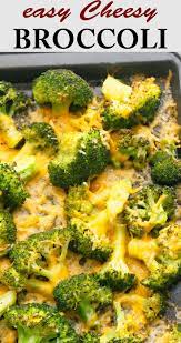 Cheesy Garlic Broccoli Quick Easy Kitchen Hoskins Recipe Broccoli Side Dish Baked Broccoli Recipe Cheesy Broccoli Recipe