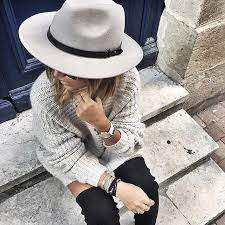 Wide Brimmed Hat Oversized Sweater Thigh High Boots Fall Outfit Perfection Noholita Outfits With Hats Fall Boots Outfit Hat Outfit Fall