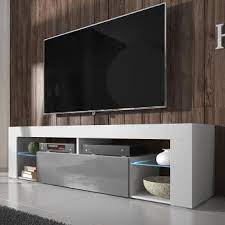 Des modèles audacieux, modernes pour tous les styles 3 suisses. Hugo Meuble Tv Blanc Mat Gris Brillant Avec Led Achat Prix Fnac