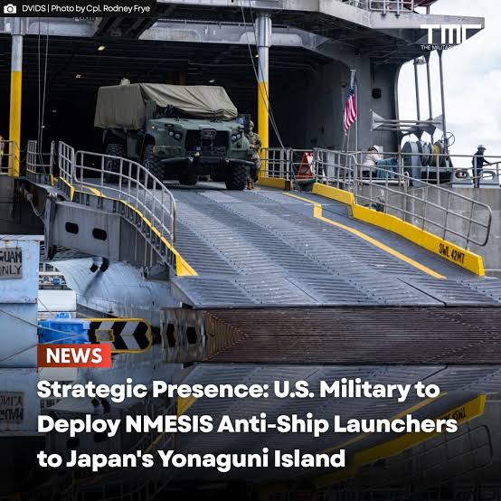 READ 💬: The U.S. military plans to deploy its Navy Marine Expeditionary  Ship Interdiction System (NMESIS) to Yonaguni Island, Japan's westernmost  territory, during the upcoming joint Keen Sword exerci