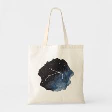 Aries Zodiac Sign Constellation Star Galaxy Tote Bag Zazzle Com Aries Zodiac Constellations Zodiac