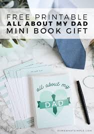 All About My Dad Book Free Printable Gift Idea Best Dad Gifts Dad Printable Dad Books