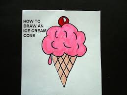 Learn how to draw an ice cream cone with us.be careful you might get really h. How To Draw An Ice Cream Cone Learn To Draw For Kids Free Video Art Lessons Crafts For Kids Youtube