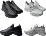 Amazon.com | Harmony' Breathable Leather - Full Zip Yoga Sneakers ...