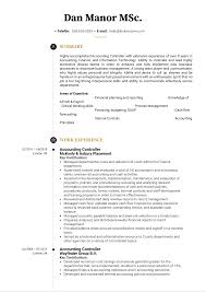 For this reason, your resume objective should effectively communicate to the employer that you have the organizational skills necessary to succeed in this position and benefit the business. Accounting Controller Resume Sample Kickresume