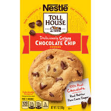 120 calories, 3g saturated fat, 125mg sodium, 10g sugar. Nestle Toll House Chocolate Chip Cookies Ready To Eat Individually Wrapped Chocolate Chip Cookies No Artificial Colors And Flavors 7 Oz Box Shop Superlo Foods