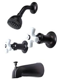 Trim Kit For 2 Handle Shower Valve Fit Price Pfister Compression Stem Showers Oil Rubbed Bronze Finish By Plumb Usa Shower Valve Oil Rubbed Bronze Trim Kit