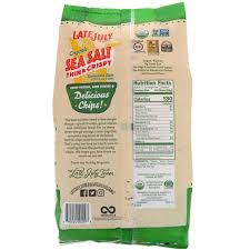 Late July Organic Thin Crispy Restaurant Style Tortilla Chips Sea Salt 11 Oz 312 G Iherb