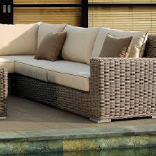 Outdoor Wicker Sectional Sofa Set 50 Sunbrella Fabrics Hampton Colorful Outdoor Furniture Outdoor Deck Furniture Hawaiian Home Decor