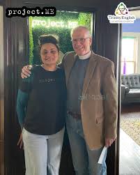 Pastor Erdos dropped in at @project.mefw for a tour and to share a  financial donation from Trinity English. The organization offers various  ways to strengthen support systems for people in recovery and