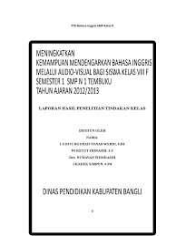 Rendahnya pemahaman siswa terhadap energi alternatif disebabkan karena siswa mengalami kesulitan dalam memahami materi yang disampaikan oleh guru. Ptk Bahasa Inggris Smp Kelas 8 Pdf