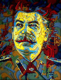 Werner Horvath: &quot;The Eyes of Lenin&quot;. Oil on canvas, 90 x 60 cm, 1999. &quot;Aurora&quot;. - stalin3