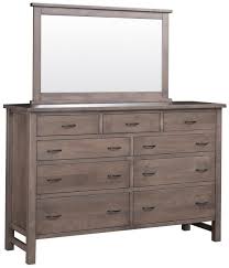 Wyndham Grand Mirror Dresser Countryside Amish Furniture Dresser With Mirror Amish Furniture Amish Furniture Bedroom