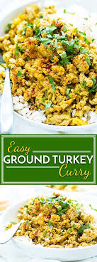 Easy Ground Turkey Curry Healthy Paleo And Gluten Free Recipe Turkey Curry Recipe Turkey Curry Curry Dishes