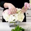 Hydrangea artificial flowers in vase. 3