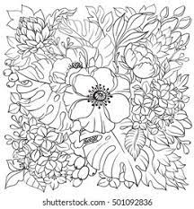 Since i create a lot of coloring pages and do a lot of adult coloring i often get asked what are the best. Vector Illustration Adult Coloring Page Floral Stock Vector Royalty Free 501092836