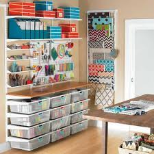 Something about seeing what people create (and what they craft hoard!) i would much rather snoop through a craft space than a medicine cabinet! Craft Room Elfa Storage Solution For Your Pinterest Crafts Haha Craft Room Design Craft Room Office Sewing Rooms