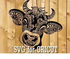 Download Kuh Mandala Svg Zentangle Kuh Svg Komplizierte Svg Datei Cricut Design Svg Zentangle Fur Cricut Zentangle Man Cow Svg Cricut Mandala Animal Zentangle