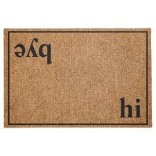 Hi Bye Modern Custom Family Doormat Zazzle Com In 2021 Door Mat Door Mat Diy Personalized Door Mats