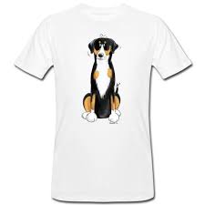 The double coat is typically tricolor with black, white and tan. Lustiger Entlebucher Sennenhund I Comic Hundemotiv Manner Bio T Shirt Modartis T Shirt Designer