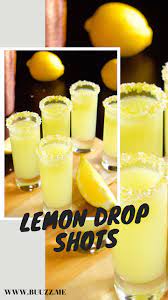 Lemon Drop Shots Shots Alcohol Recipes Lemon Drop Shots Lemon Drop