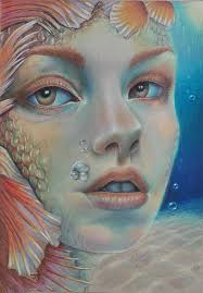 Artist Monja Mitchell Gates Book CMD Fantasy Mermaid Realms 3 Used Prisma  Premier Pencils Followed the Patreon Tutorial of Monja Mitchell Gates.