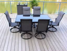 Enjoy free shipping on most stuff, even big stuff. Pebble Lane Living 7 Piece Patio Dining Set With Cast Aluminum Table And Swivel Rocker Chairs Patio Table