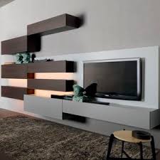 Was unterscheidet moderne wohnwand von den alten? Contemporary Living Room Wall Unit Over Misuraemme Wooden