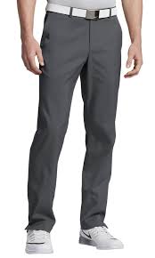 Nike Golf Pants Flat Front Tech Pant Dri Fit 472532 021 Dark Grey Mens 38 X 32 Golf Pants Nike Men Golf Stretching