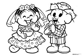 Terminei estes desenhos de festa junina e vim compartilhar com vocês! Festas Juninas Desenhos Para Imprimir E Colorir