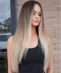 The thick blunt cut bangs draw attention to hannah's big beautiful eyes. Glorious Peach Blonde Long Straight Hairstyles For Girls To Look Perfect This Summer Ombre Hair Blonde Straight Hairstyles Long Straight Hair