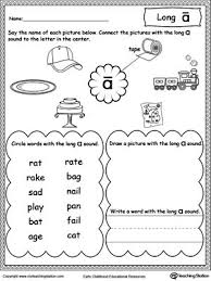 These long and short vowel worksheets are a great way for kids to improve their reading with phonics.kids will sound out cvc words, color the right letters to build the cvce words, and write the word on the ruled line. Short Sound Worksheets For Grade Long Worksheet Vowel Phonics Jaimie Bleck