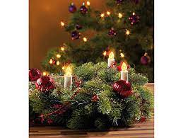 Lunartec Led Tannenbaum Outdoor: Led-Weihnachtsbaum-Lichterkette, 20 Led- Kerzen Ip44 (Outdoor) (Led Weihnachtskerzen Outdoor)