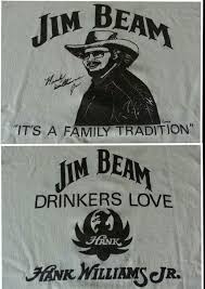 Vintage Hank Williams Jr Jim Beam Whiskey Family Tradition Shirt Jim Beam Country Music Shirts Music Poster