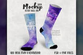 Download Sublimation Sock Mockup Mockup Black Heels Socks
