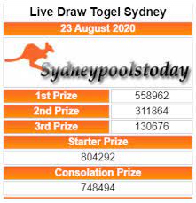 Keluaran Togel Sydney Hari Ini Sydney 27 Agustus 26 Agustus