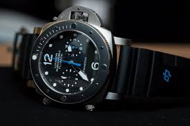 Hands On The Panerai Pam 615 Luminor Submersible 1950 3 Days Chrono Flyback Automatic Titanio Luminor Submersible Panerai Luminor Submersible Panerai Luminor