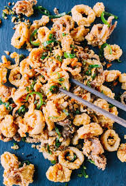 Salt And Pepper Squid Chinese Fried Calamari The Woks Of Life Recipe Squid Recipes Seafood Recipes Recipes